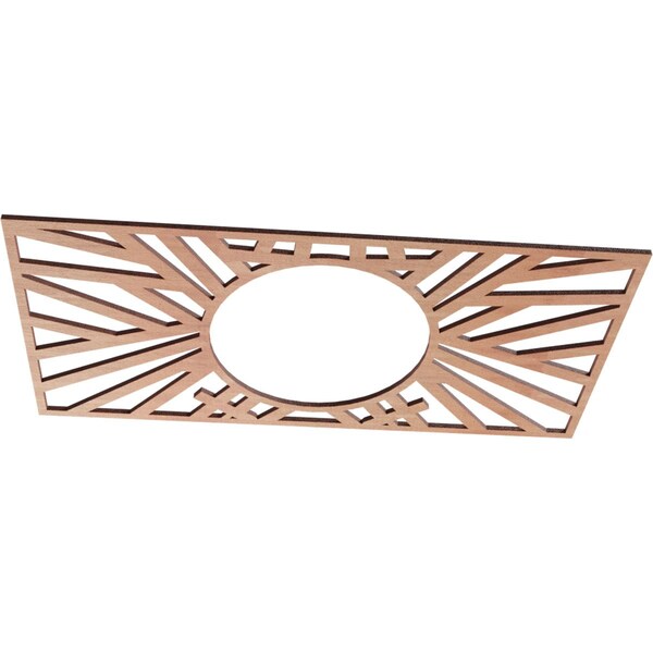 Hoover Wood Fretwork Pierced Ceiling Medallion, Cherry, 24W X 12H X 8 7/8ID X 3/8T